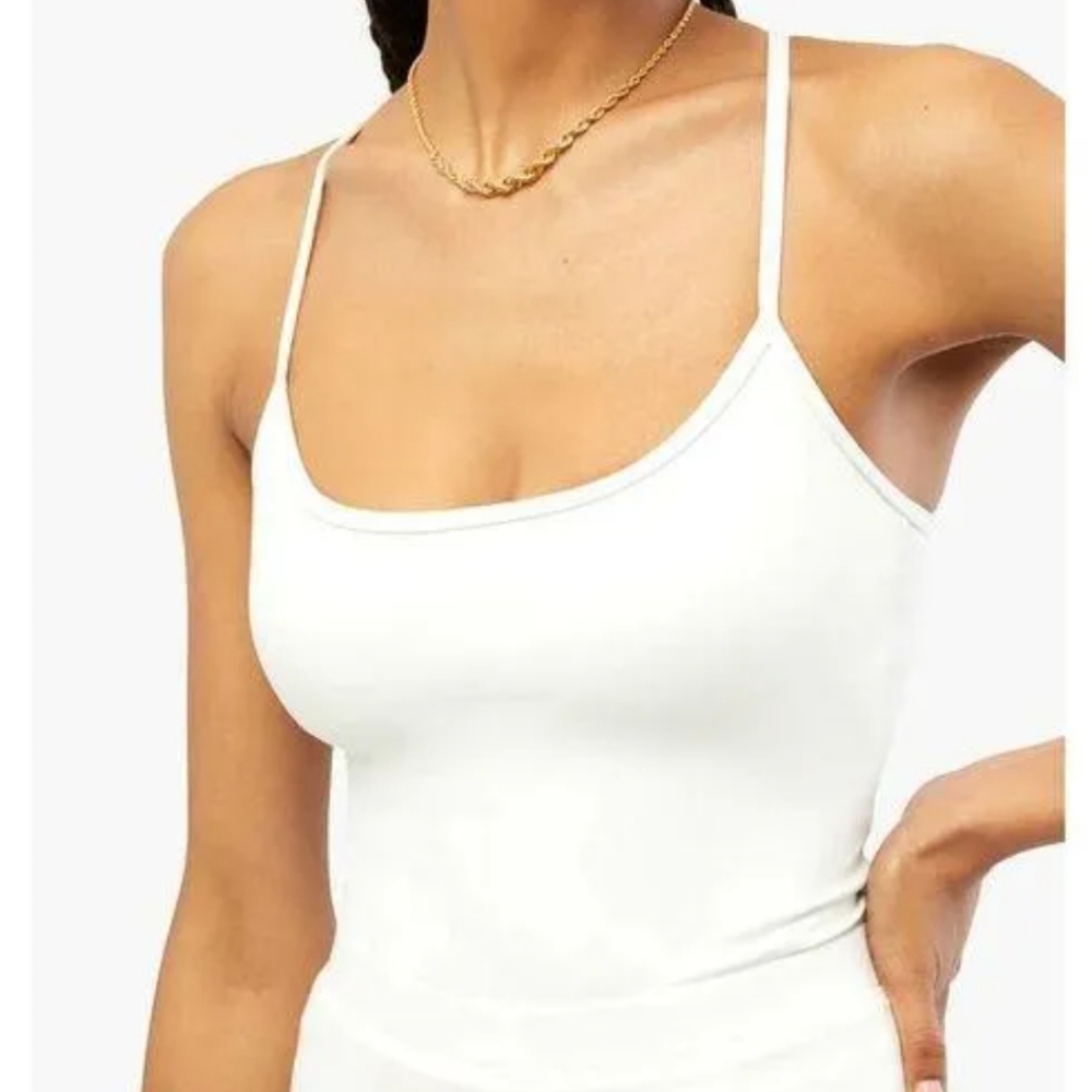 NWT, WeWoreWhat Sports Cami,Optic White